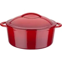 GSW Kochtopf Red Shadow, Gusseisen, Dunstzapfen im Deckel zum Garen im eigenen Saft, Induktion, Ø 24 cm