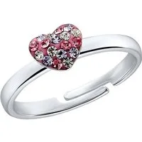 Prinzessin Lillifee Silberring Herz, mit Preciosa Crystal