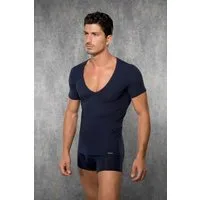 DOREANSE V-Shirt Herren Slim Fit T-Shirt mit tiefem V-Ausschnitt 2820