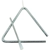 GICO Spielzeug-Musikinstrument Triangel für Kinder – 15 cm mit Griff & Metallschlägel - 3870