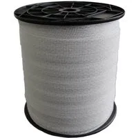 ZGM Weidenzaun Weidezaunband Basic, weiß, 200 m, 10 mm, 4 Niro