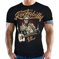 GASOLINE BANDIT® T-Shirt im Rockabilly Rock'n Roll Style: Old Shool Good Times