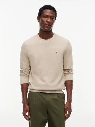 ESSENTIAL STRUCTURE CREW NECK Batique khaki Heather - Gr. - L