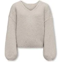 KIDS ONLY V-Ausschnitt-Pullover KOGDINEA L/S REVERSIBLE PULLOV. KNT Kunstfaser, regular fit