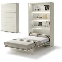 Compleo Schrankbett Vertical Wandklappbett Lenart Bed Concept, Ideal für kleine Räume