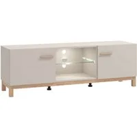 Home affaire TV-Bank Essex, TV-Board, TV-Kommode, TV-Schrank, TV-Unterschrank, TV-Möbel, Elegantes Lowboard (154 cm) in Kaschmir mit viel Stauraum