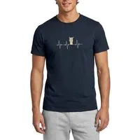 Spreadshirt T-Shirt Heartbeat Alpaca Herzschlag Alpaka Geschenk Männer T-Shirt (1-tlg)
