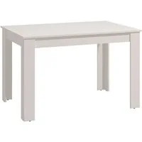 Home affaire Esstisch Hamar Esszimmertisch 120x80, Weiß oder Eiche Holz Küchentisch, Verlängerbar durch Einlegeplatte, max. Breite 160 cm