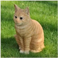 dazikemo Gartenfigur Gartenfigur Dekofigur Katze 29cm