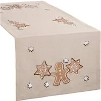 REDBEST Tischdecke Tischläufer "Lebkuchen", Motiv/Sterne