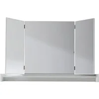 Home affaire Schminkspiegel Avena, Aufsatzspiegel mit Ablagefach (klappbar) - (B/T/H) 100/15/67 cm