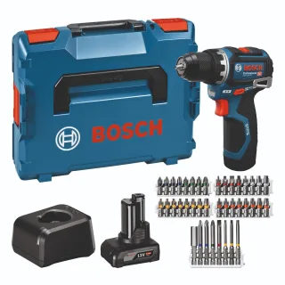 Bosch Akku-Bohrschrauber GSR 12V-32, 1x GBA 12V 2.0Ah, 1x GBA 12V 4.0Ah, L-BOXX - 06019N7005