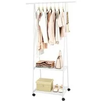 Youyijia Kleiderstange leiderständer Garderobe Garderobenständer Kleiderablage Stahlrahmen