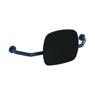 Hewi 801 Rückenstütze 801.51.917350 Wandabstand 230mm, Lehne tiefschwarz, stahlblau