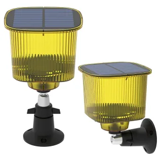 Solar Powered Animal Repeller Infrared Motion Sensor Alarm Light Waterproof Anti-Theft Repellent Anti-Wolf Light Animal