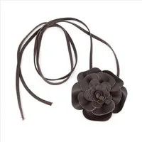 MIRROSI Taillengürtel Blume aus Echtleder zu binden, Einheitsgröße, Made in Italy Einheitsgröße (Geeignet für einen Hüftumfang bis zum ca.150 cm)