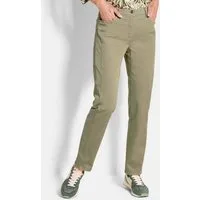 GOLDNER Stoffhose Kurzgröße: Baumwollhose mit Ziernähten Stoffhose mit Teildehnbund, Taschen, Reißverschluss und Knöchellänge