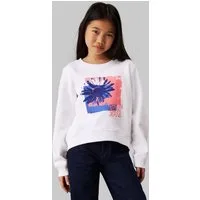 Calvin Klein Jeans Sweatshirt Flower Graphic Cn Sweatshirt für Kinder bis 16 Jahre und mit Logodruck
