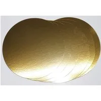 LYSCO Tortenplatte Tortenunterlagen Tortenscheiben, Pappe rund Metallfarben, Tortenunterlagen aus 100 % Frischfaserkarton, (auch geeignet für Kuchen, Deserts, Teilchen uvm, 5-tlg., in unterschiedlichen Farben erhältlich), Tortenplatten eineitig mit F