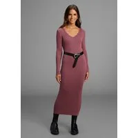 Laura Scott Strickkleid in Midi-Länge mit femininen Wellenkanten - NEUE KOLLEKTION