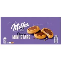 MILKA Schokolade, Milka Choco Mini Kekse mit leckerer zarter Milchcreme gefüllt 185g