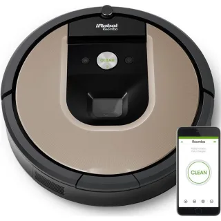 iRobot Roomba 966 [75 Minuten 06 Liter 30 Watt] schwarz/silber