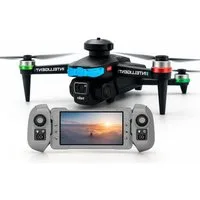 Goldstern-Tech RC-Quadrocopter F177 (1080P Live-Display Controller, elektrische Kameraneigung, Sensor-Stabilisierung), Smart unterwegs – mit App-Steuerung, 4-Wege-Hinderniserkennung