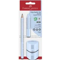 Faber-Castell Kugelschreiber FABER-CASTELL Set Jumbo Grip BK sky blue