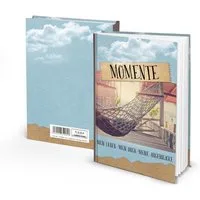 Logbuch-Verlag Dekofigur Notizbuch Reisebuch DIN A5 MOMENTE - Hängematte Reisetagebuch liniert
