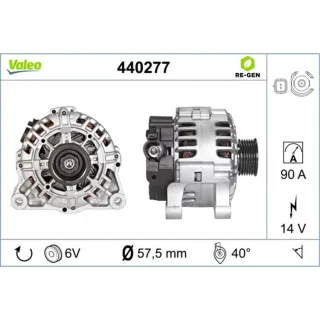 Valeo Lichtmaschine Citroen Peugeot 440277