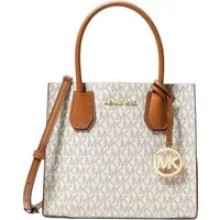 MICHAEL KORS Handtasche Michael Kors Umhängetasche Mercer Medium Logoprint Vanilla Handtasche