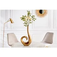 riess-ambiente Dekovase WAVE 47cm gold (Einzelartikel, 1 St), Wohnzimmer · Dekoration · groß · Tisch · Metall