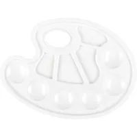 Idena Malpalette Idena 622044 - Mischpalette aus Kunststoff, mit Griffloch und 10 Misch