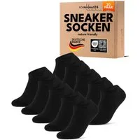 sockenkauf24 Sneakersocken Premium Sneaker Socken Herren & Damen mit Komfortbund ohne Gummidruck (20-Paar) atmungsaktive gekämmte Baumwolle, ohne Naht, Exclusive Line