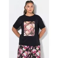 Studio Untold T-Shirt T-Shirt Oversize Shape Glitzer Flowers