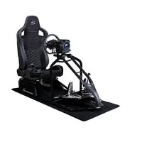 Speedmaster Simulator Cockpit Pro Sim Racing Cockpit Racing Wheel Stand SCHWARZ Gaming-Controller (Kompatibel mit allen gängigen Lenkrädern und Pedalen)