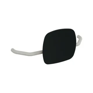 Hewi 801 Rückenstütze 801.51B907397 Wandabstand 230mm, matt, Lehne tiefschwarz, lichtgrau