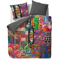 Essenza Bettwäsche Noida multi, Satin, 2 teilig, Lilien, Tiere, Hippie