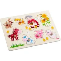 Haba Steckpuzzle Oma Lenis Tiere, 8 Puzzleteile