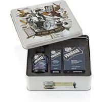 PRORASO Bartpflege-Set Azur Lime Bartpflegeset, 3-tlg., Bartshampoo, Bartöl, Bartbalsam