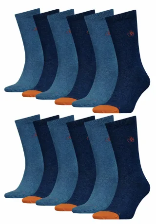 Scotch &amp; Soda Klassische Business Herrensocken im 12er Pack