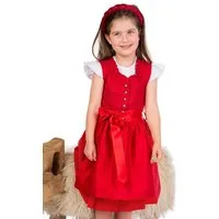 Isar-Trachten Dirndl Kinderdirndl 3tlg. - AVA - rot