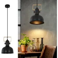 Nettlife Pendelleuchte Esstisch Schwarz Vintage E27 1/3 Flammig Kronleuchter Wohnzimmer, Höhenverstellbar, LED wechselbar, Schlafzimmer Küche Bar Flur