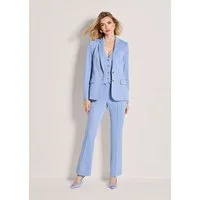 MADELEINE Kurzblazer Floraler Jersey-Blazer in langer Form Florales Design, Reverskragen und Knopfverschluss