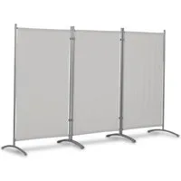 Leco Stellwand (Sonnenschutz/ Windschutz) 3-teilig mit Stahlrohrgestell