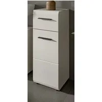 Inn.Furn Badkommode Cover (Bad Unterschrank in Kaschmir / Sand, 30 x 80 cm), mit Vollauszug-Schubkasten