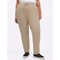 Sieh an! Jerseyhose Hose komfortabel mit Rundum-Dehnbund und Bindeband