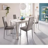 OTTO home Essgruppe mit Tisch und 4 Stühlen, (Set, 5-tlg), Tischbreite 120 cm Esszimmer Set, Tischgruppe