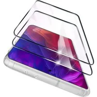 CLM-Tech Displayschutzglas 2x Schutzfolie für Samsung Galaxy S25 Panzerfolie kristallklar für Samsung Galaxy S25 6,17 Zoll, Panzerglas Folie - Anti-Fingerabdruck und kratzfest -, 2 Stück, Kristallklar
