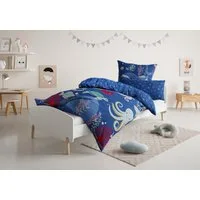 OTTO home Kinderbettwäsche CUDDLEE, Renforcé, 2 teilig, in vielen Designs: Dino,Einhorn,Weltraum,Baustelle,Herz,Trecker,Safari